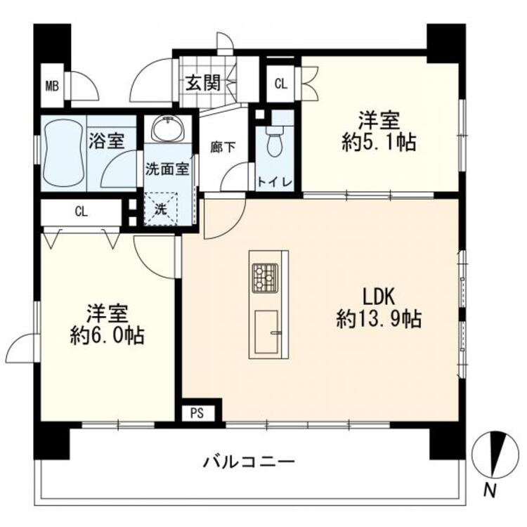 間取り ２ＬＤＫ