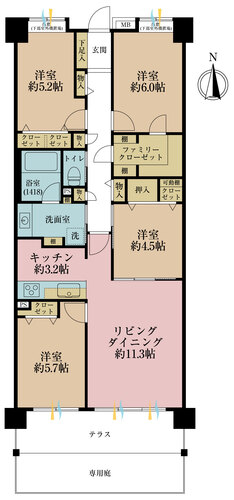 クレストフォルム武蔵新城の物件画像