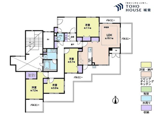 ハウス・オン・ザ・ヒル・ルネ市川フラッツの物件画像