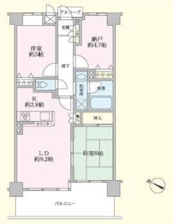 間取り 大栗川のせせらぎを身近に感じる、やすらぎの住空間