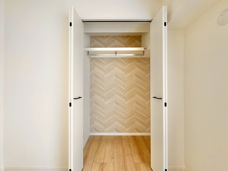 収納 居室にはクローゼットがあり、荷物もスッキリ収納して快適にお過ごしいただけます。