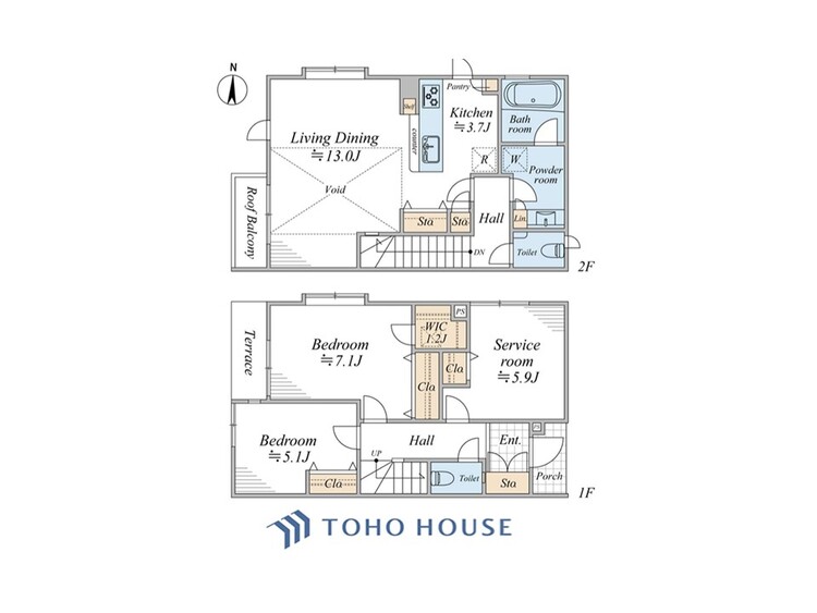 間取り ◆居心地のいい暮らし◆には欠かせない眩い採光。ゆったりとした幅の窓からこの空間に降り注ぐ採光が絶えない。明るいリビングこそ居心地のいい暮らしが待っているのだと思う。