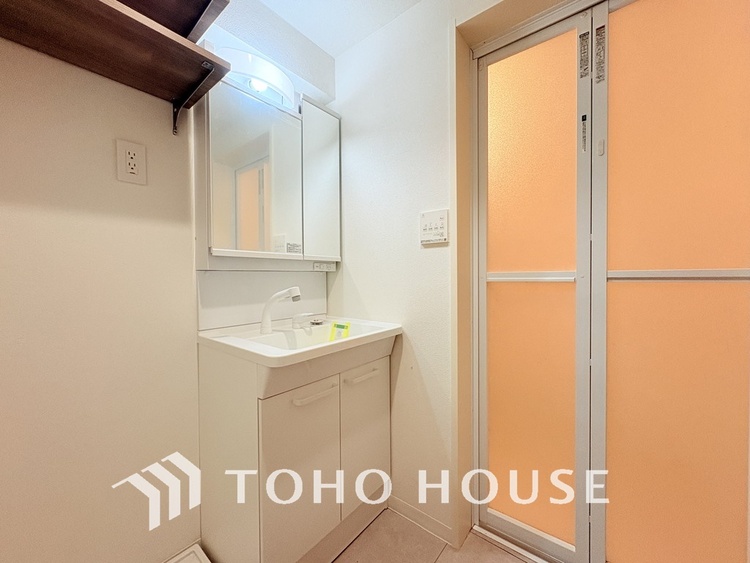 洗面 清潔感のある洗面室