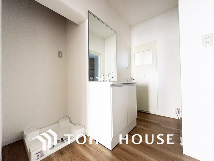 洗面 清潔感のある洗面スペース