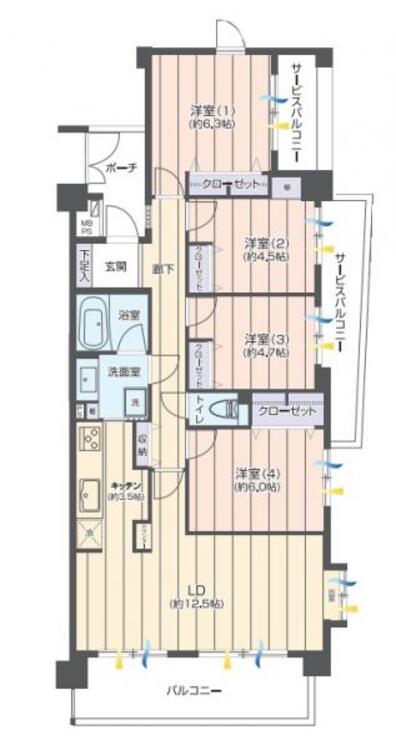 間取り 動線の良い間取りは住む人の使いやすさを一番に考えた設計です！計算されたゆとりとひかりが空間を演出！！永く住むを念頭に日々変化していくライフスタイルにも対応できるように思いやりのつまった間取りです！ 