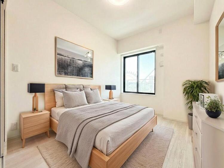 寝室 ※ＣＧ加工により家具を配置しています。オーナー様にとって快適な理想の暮らしの実現。