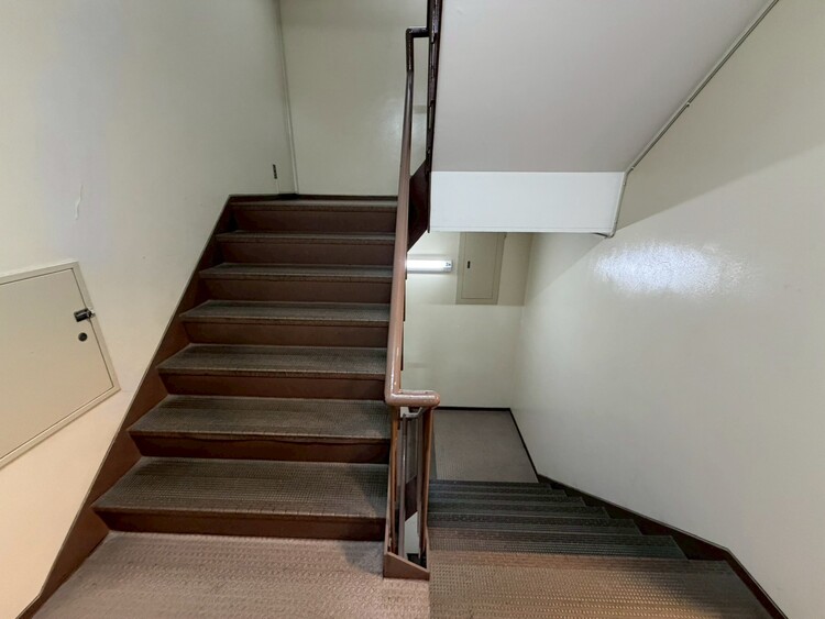 その他 共用部の階段です。明るく清潔に管理されています。
