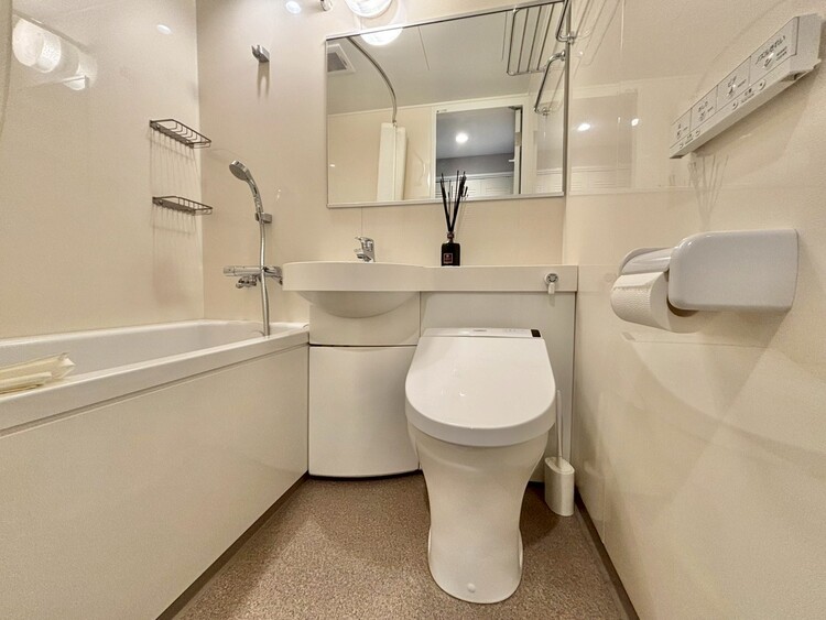 その他 十分な広さの脱衣所。