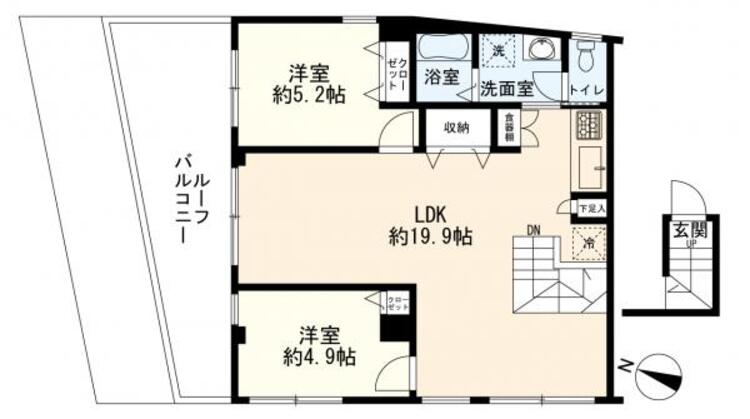 間取り 2LDK