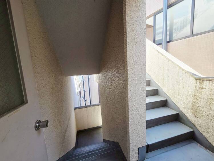 その他 共用部の階段です。明るく清潔に管理されています。
