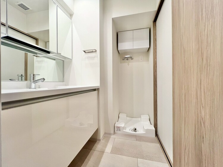 その他 十分な広さの脱衣所。