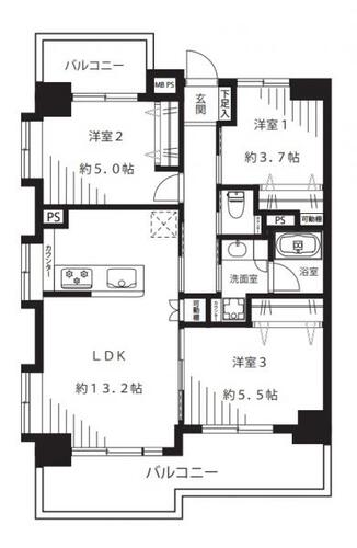ライオンズマンション多摩川緑地の物件画像