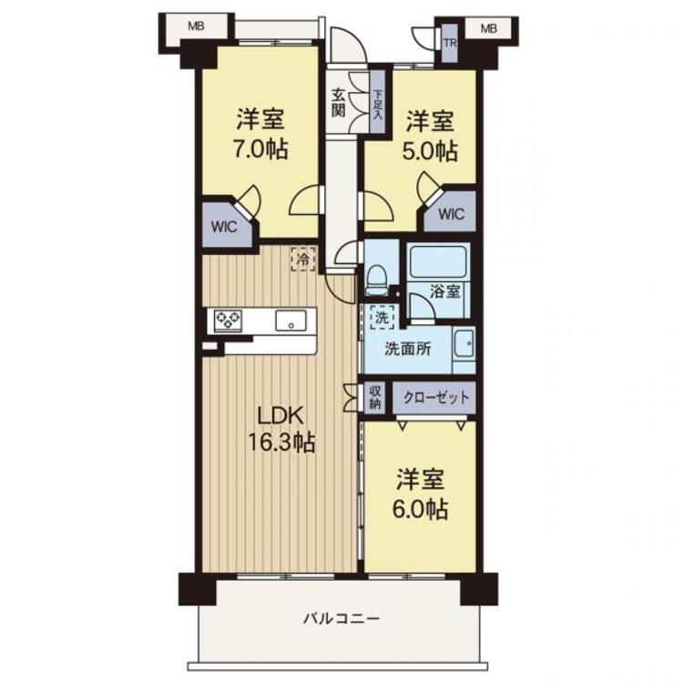 間取り 【間取り】リフォームの完了したお部屋で即入居も可能です。