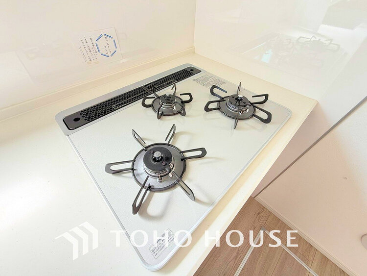 その他 3口ガスコンロでお料理のスピードもUP。効率よくお料理できますね