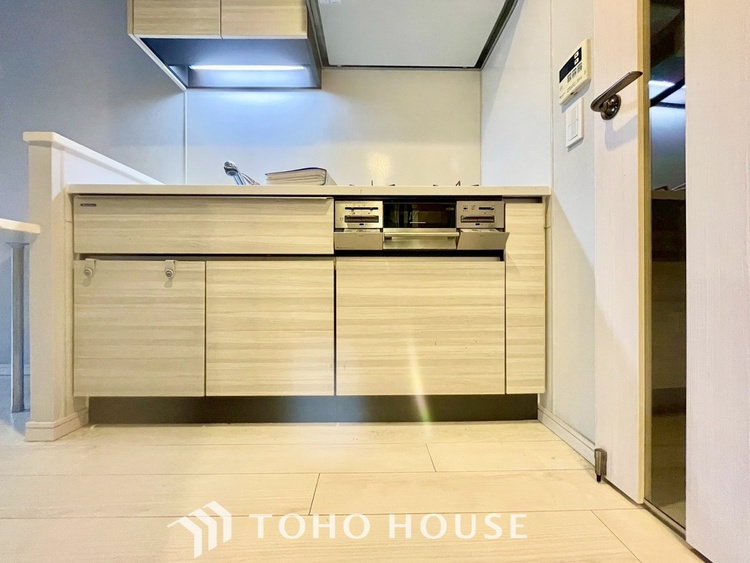 キッチン 【KITCHEN】◆家族のおはよう◆の声を笑顔で迎えてあげられるシステムキッチン。朝ごはんが楽しみでちょっと早起きしたくなるんです。