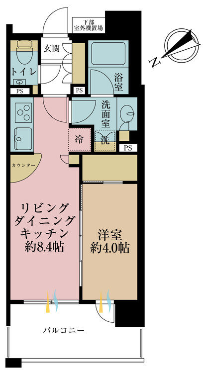 その他 1LDK、専有面積32.23m2、バルコニー面積7m2