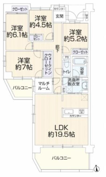 間取り 家族みんなのプライベート空間を実現する4LDK