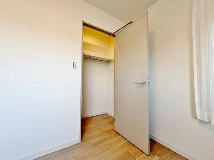 収納 居室にはクローゼットがあり、荷物もスッキリ収納して快適にお過ごしいただけます。