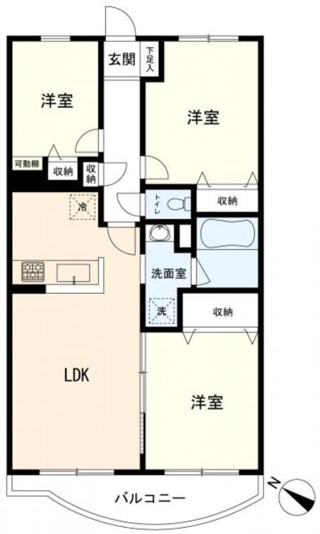 間取り 間取図（３ＬＤＫ）