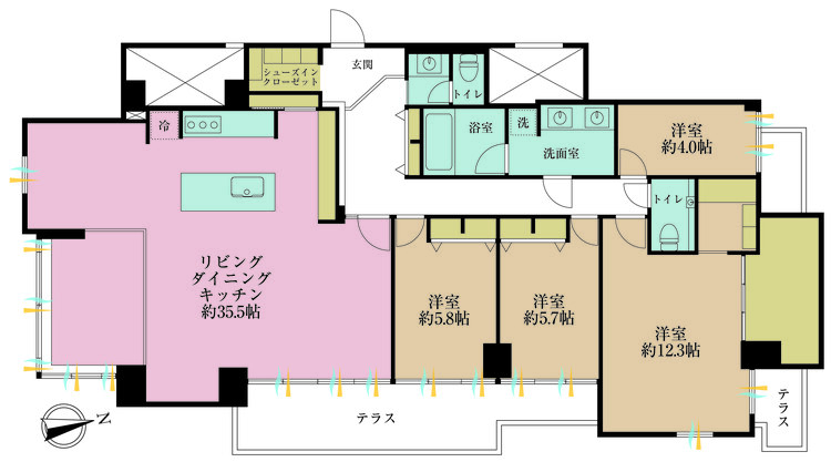 その他 4LDK、専有面積130.63m2