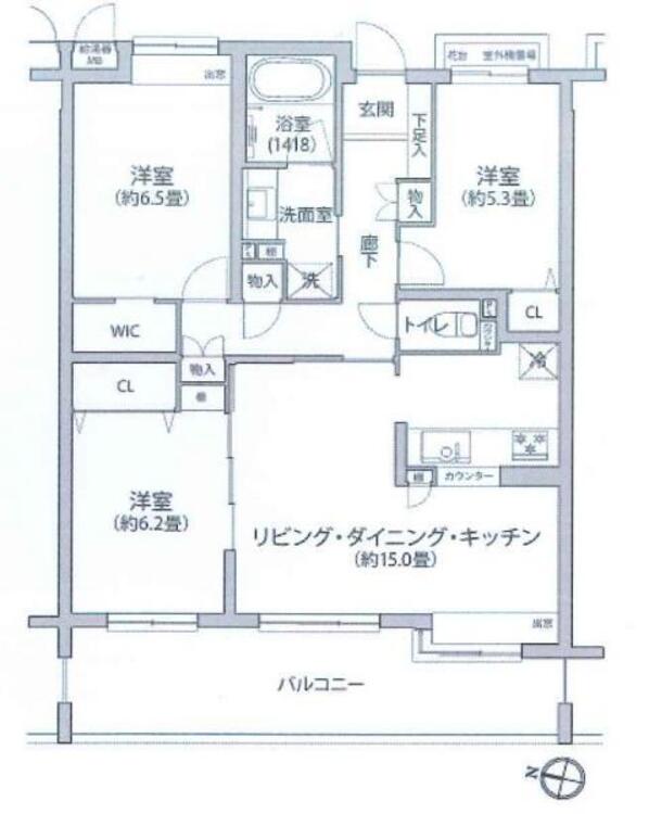 間取り 新規リフォーム物件です！WIC付きで収納豊富な間取りです！