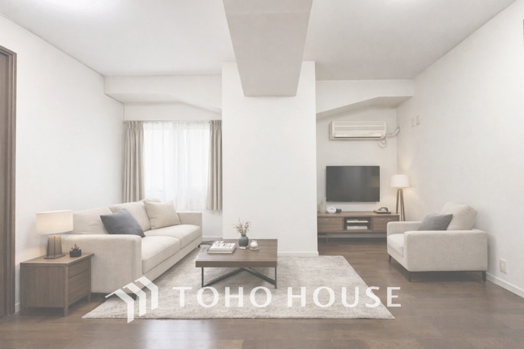 内装 【LIVING】◆煌びやか◆愛おしい家族との団欒の時間をより一層幸せなものに感じさせる煌びやかなLDK。輝かしい毎日が待っています。※この画像の家具の配置には、CGによる加工を施しております。