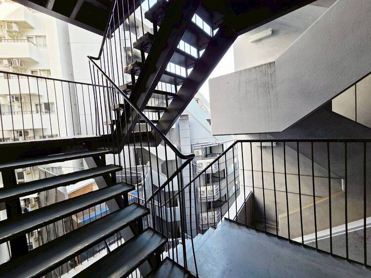 その他 共用部の階段です。明るく清潔に管理されています。