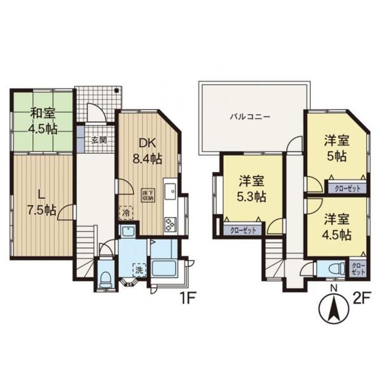 間取り 【間取り】リフォームを完了した住宅になります。中をご覧になってください！