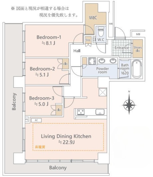 間取り ３ＬＤＫ
