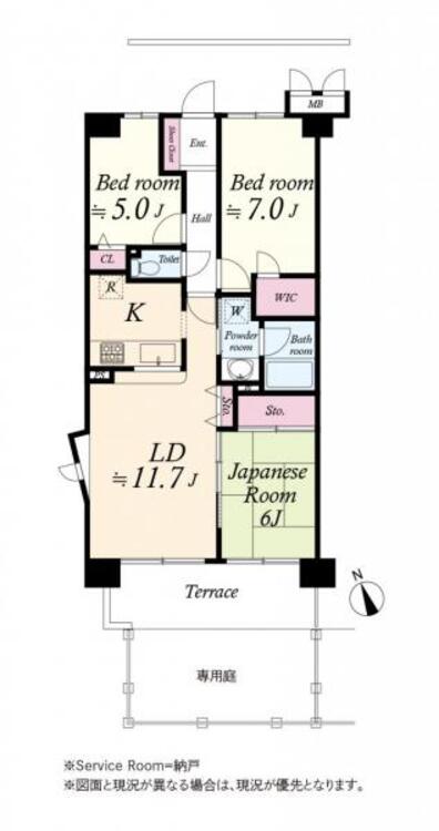 間取り 間取図　3LDK