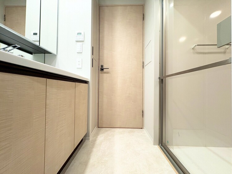 その他 十分な広さの脱衣所。