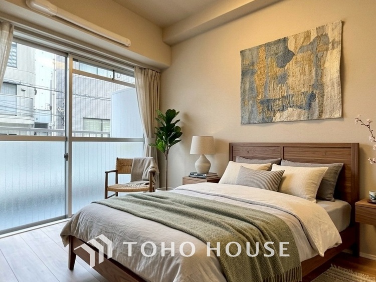 内装 ＊配置してある家具や小物はCGによるイメージ画像です。感性を育むプライベートルームはシンプルでスマートな空間。好みの空間で読書をしたり、音楽を聞いたりと一人の時間も充実したものにできます。