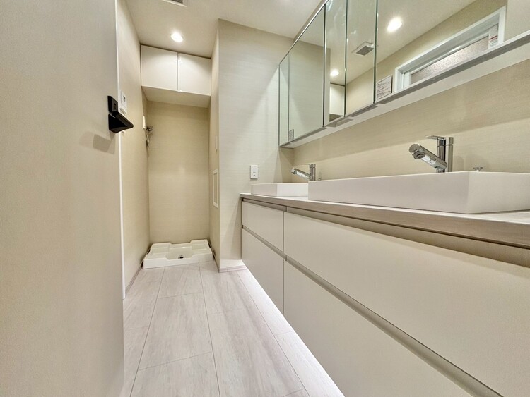 その他 十分な広さの脱衣所。