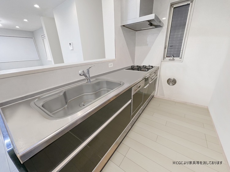 キッチン （CG加工写真）使いやすくスタイリッシュなキッチン空間になっております。