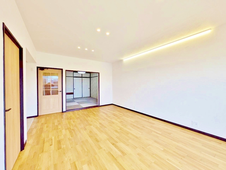 居間 豊かな居住性と、安心感を満たすクオリティが見事に調和した住空間。