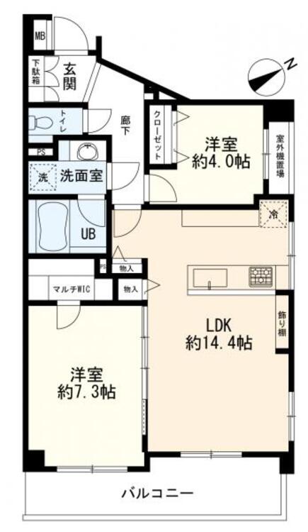 間取り ２ＬＤＫ