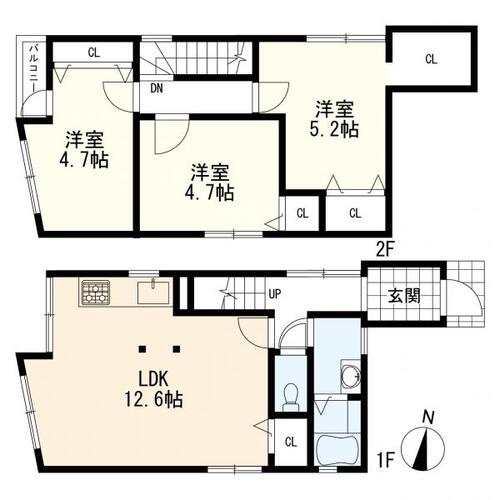 神奈川区神之木台　中古一戸建ての物件画像