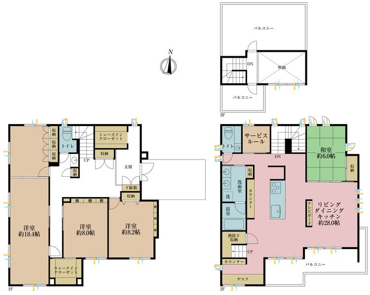その他 4LDK+S（納戸）、土地面積204.72m2、建物面積183.96m2