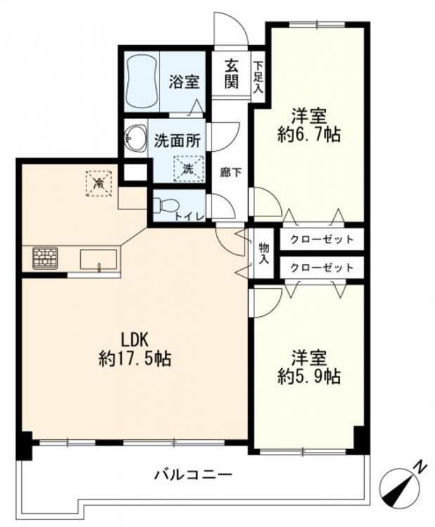 間取り ２ＬＤＫ