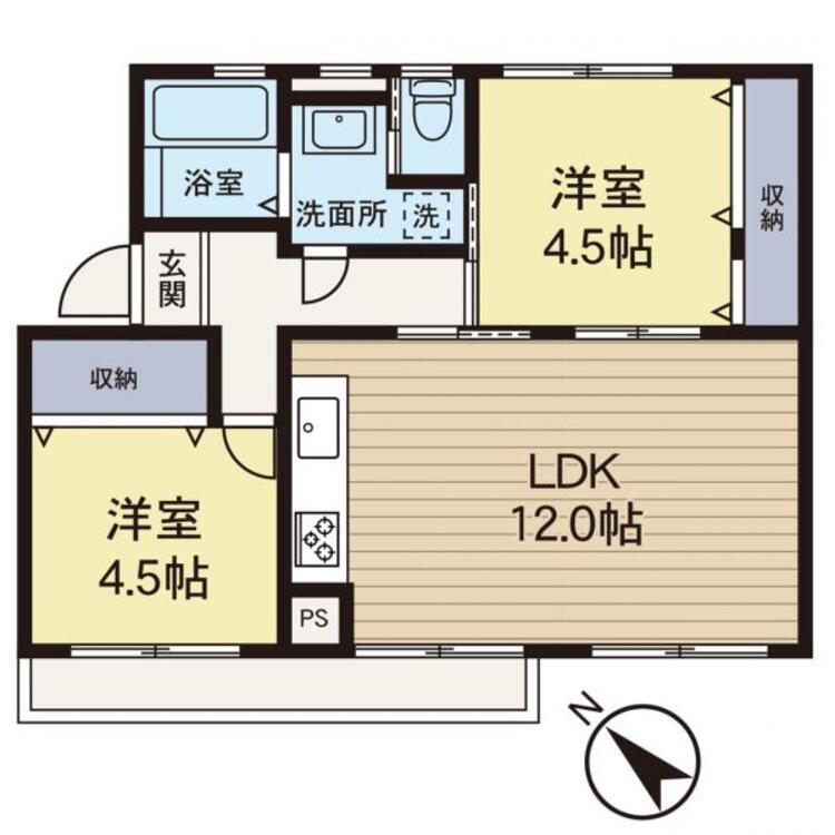間取り 【間取り】リフォームの完了されたお部屋です。即入居も可能ですのでお気軽にお問い合わせください！