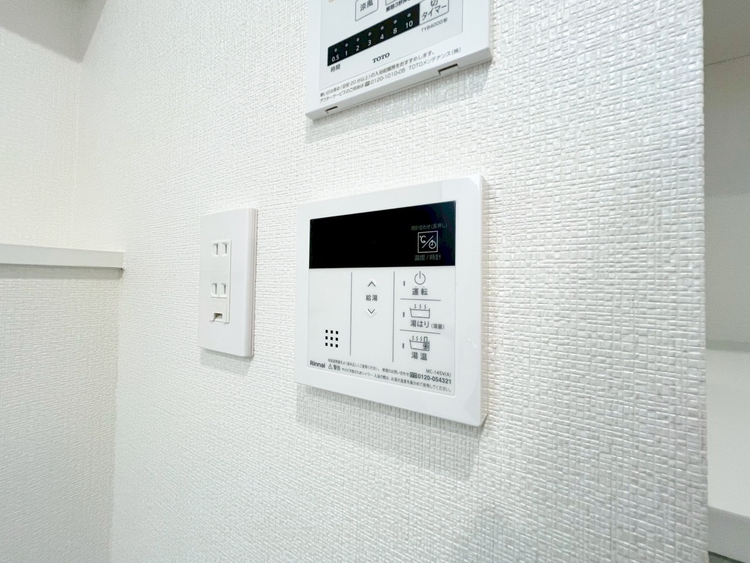 設備 見やすい画面で操作しやすい給湯パネルです。