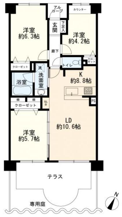 間取り ３ＬＤＫ