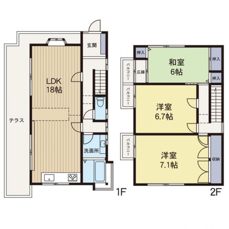 間取り 【間取り】リフォーム完了して中をご覧いただくことが可能になりました。