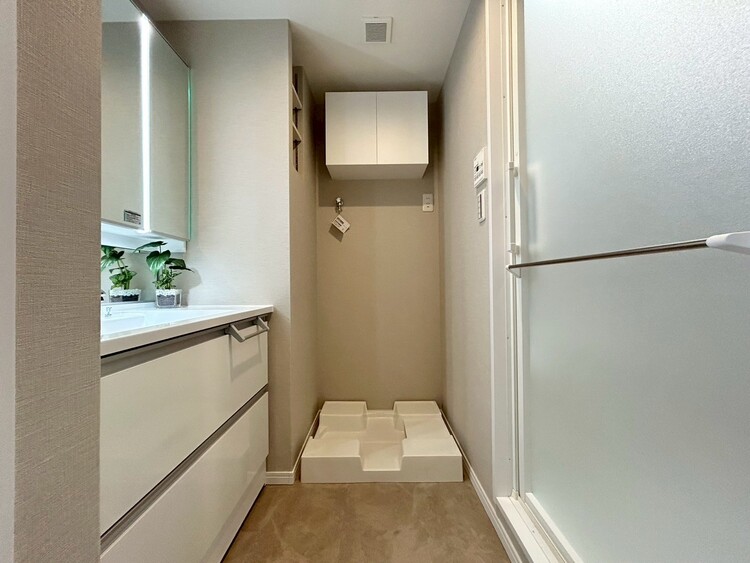 その他 十分な広さの脱衣所。