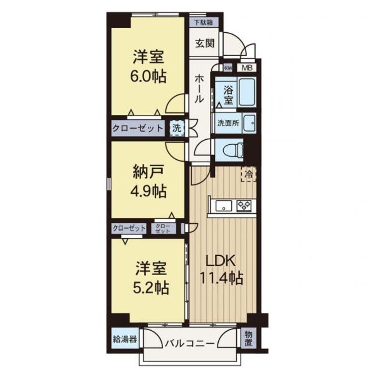 間取り 【間取り図】新規フルリフォーム物件です！ペット飼育可能マンションです！