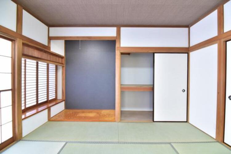 収納 和室には大型の押し入れは多目的にお使いいただける便利な空間です。用途に合わせてお使い頂けます。
