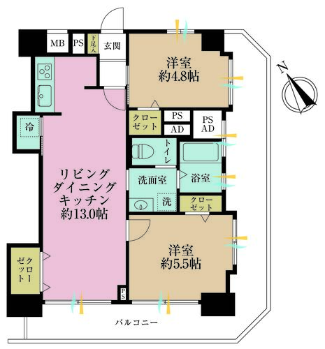 青葉台フラワーマンションの物件画像