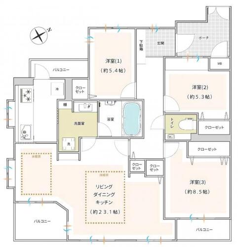 グランツオーベル本牧三渓園の物件画像