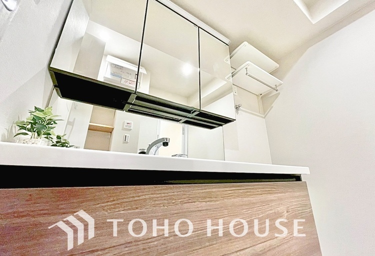 洗面 ここに集まる家族の会話と笑顔が絶え間なく続く幸せな空間。