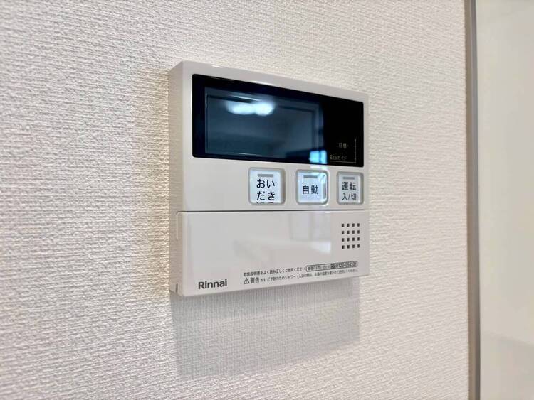 設備 見やすい画面で操作しやすい給湯パネルです。